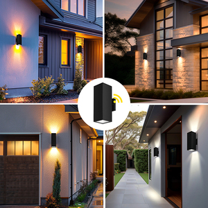 Lámpara de Pared <span class=keywords><strong>LED</strong></span> para Exteriores IP65 Impermeable E26, con Sensor Inteligente de Encendido/Apagado Automático, de Aluminio - Product Image 5