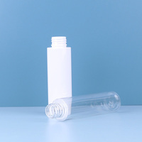100 80 60 ml bouteille d'emballage de crème cosmétique en plastique PET pour lotion corporelle