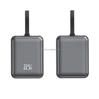 Batterie externe à charge rapide 10000 mAh, chargeur portable avec câble intégré PD QC3.0, Power Banks 10000 mAh, logo personnalisé