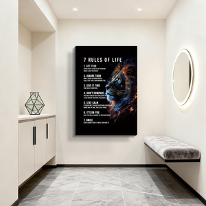 Custom Modern Home Decor Digital Printed Lion <strong>Portrait</strong> Canvas Floating Frame Poster Modern Wall Art - Product Image 2