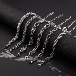 Pulsera de Cadena Trenzada de Acero Inoxidable para Hombre, Diseño Geométrico, Joyería de Moda, Regalo para Ocasiones Especiales XYB0138 - Product Image 1