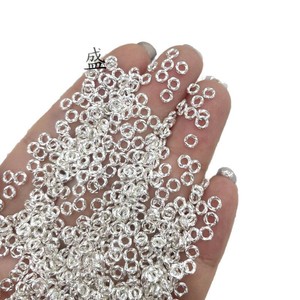 Qunlvsheng S925 Sterling Silver Twisted <b>Rings</b> For Jewelry Making Beads Spacer DIY Bracelet Necklace Findings - Product Image 5