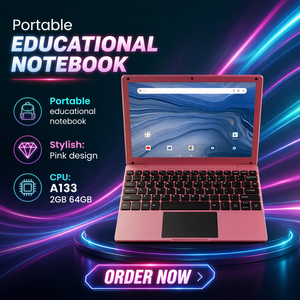 Ordinateur portable Android 10,1 pouces, processeur Allwinner A133, 2 Go de RAM, 64 Go de stockage, Quad Core, écran IPS, clavier anglais, connectivité sans fil Intel - Product Image 1