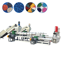 Usine de fabrication de granulés PP PE, machine de recyclage, usine de pelletisation automatique du plastique, processus en deux étapes, granulateur de plastique