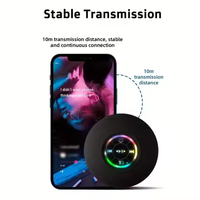 Speaker Mini Sucker Portabel Tahan Air Nirkabel Hands-free untuk Kamar Mandi Speaker BT Portabel