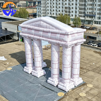 Arche de temple gonflable géante personnalisable, modèle d'architecture ancienne, diverses activités promotionnelles, accessoires de décoration publicitaire