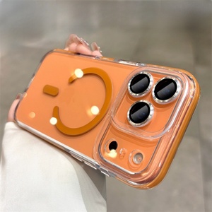 เคสโทรศัพท์ใสแบบแม่เหล็ก ปี 2025 สำหรับ iPhone 17 13 Pro Max 14 15 16 Plus พร้อมฟิล์มกระจกเลนส์กันกระแทก ป้องกันการตกกระแทก - Product Image 1