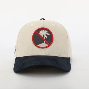 Gorras de Pana de 5 Paneles para Hombre, con Logotipo Personalizado OEM, de Alta Calidad, con Correa Ajustable, Gorra de Béisbol, Gorra Deportiva para Exteriores - Product Image 2