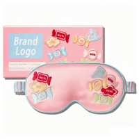 Masque de sommeil en soie personnalisé avec logo brodé, étiquette privée, masque pour les yeux en soie naturelle à 100%, réglable, pour les voyages, certifié OEKO