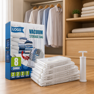 Bolsas de Almacenamiento al Vacío Resistentes a la Humedad, con Válvula Unidireccional a Prueba de Polvo, para Ropa de Cama de Temporada - Product Image 1