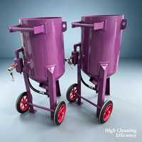 Machine de sablage vertical 0,4 m³ avec sablage stable pour le nettoyage des structures en acier