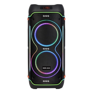 Altavoz Inalámbrico <span class=keywords><strong>NDR</strong></span> <span class=keywords><strong>NDR</strong></span>-1810 para Fiestas Profesionales, Woofer de 10 Pulgadas, Sistema de Cine en Casa, Luces LED RGB, Salida de 100W para Computadora - Product Image 2