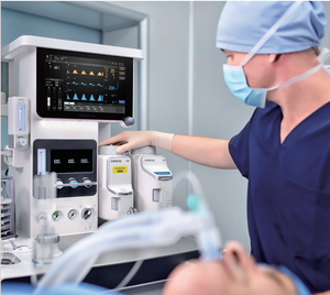Appareil d'anesthésie vétérinaire portable avancé Mindray A3, équipement médical avec poste de travail pour utilisation en urgence en soins intensifs - Product Image 5