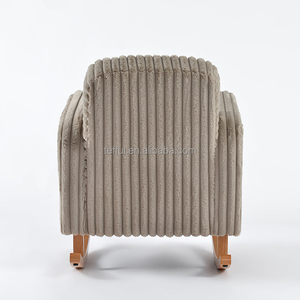 Fauteuil à bascule en velours doux, confortable pour maman, allaitement et sieste - Product Image 5