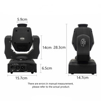 Projecteur de scène à tête mobile LED DJ Disco 60W avec faisceau spot, éclairage de scène activé par le son, RGBW 4 en 1, lumières colorées, contrôle DMX