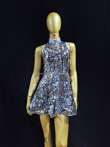 Il Club di taglie forti Novance indossa <span class=keywords><strong>abiti</strong></span> <span class=keywords><strong>da</strong></span> Club con paillettes a specchio Sexy <span class=keywords><strong>Mini</strong></span> <span class=keywords><strong>abiti</strong></span> <span class=keywords><strong>da</strong></span> ballo di fine anno per donne <span class=keywords><strong>abiti</strong></span> <span class=keywords><strong>da</strong></span> <span class=keywords><strong>sera</strong></span> - Product Image 5