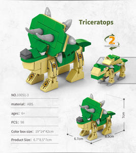 ELI TOYS 786PCS 8-en-1 <span class=keywords><strong>Jouet</strong></span> électronique de construction DIY Blocs de construction miniatures en plastique ABS Kit de transformation de dinosaure pour enfant - Product Image 5