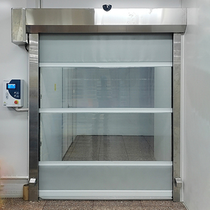 Puerta Rápida Enrollable de <span class=keywords><strong>PVC</strong></span> Industrial de Alta Velocidad, Automática y Flexible, para <span class=keywords><strong>Entrada</strong></span> de Almacén, Taller o Fábrica - Product Image 4