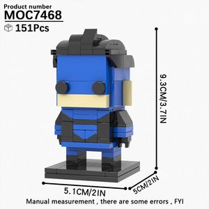 NUEVOS juguetes de película Invincible <span class=keywords><strong>Man</strong></span> Brick Head MOC Brick <span class=keywords><strong>Building</strong></span> <span class=keywords><strong>Blocks</strong></span> Sets Juguetes para Kisd MOC7468 - Product Image 4