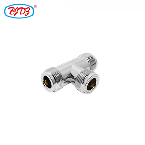 Adaptador RF Personalizable de Fábrica, Conector Coaxial RF Triple <span class=keywords><strong>en</strong></span> Forma de T, Tipo N Hembra, <span class=keywords><strong>en</strong></span> Stock, con Certificación ROHS - Product Image 3