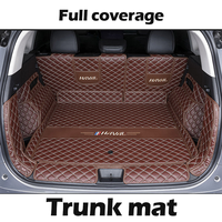 Tapis de coffre en cuir toutes saisons de qualité supérieure, doublure de coffre 7D sur mesure, imperméable, pour la protection des SUV