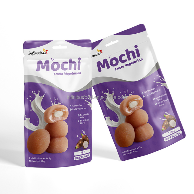 Soft Pastries with Peanut Butter Filling Snacks Desserts Japanese Mochi Cocoa Milk Flavor Rice Cakes Sweets Bag