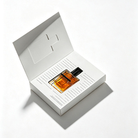 Boîtes de parfum cosmétiques en gros, style livre, recyclables, rigides, vides, avec insert en mousse