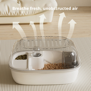 Gaiola Clássica de Plástico Sólido para Hamster com Espaço Amplo e Bandeja de Plástico - Modelo Flor de Ramo (Rato) - Product Image 4