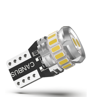 Nouvelle ampoule LED T10 sans polarité Canbus pour feux arrière de voiture, feux de recul 3014 18SMD blanc rouge jaune bleu 10-18V