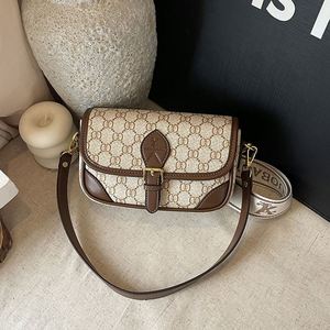 Bolso Cruzado de PU de Alta Gama para Mujer, con Estampado Retro y Diseño de Parches Multicolor, Moderno y Práctico.9913 - Product Image 5