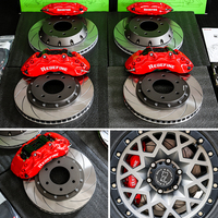 Système de freinage automatique d'usine grand étrier de frein automatique Kit de Rotors à disque avant 6 pots et arrière 4 pots pour Mitsubishi PAJERO