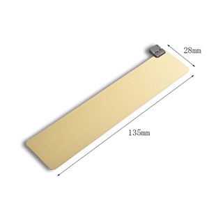 ป้ายกำกับส่วนตัวแบบกำหนดเอง วัสดุทองเหลืองคุณภาพสูง ไม่แตกหักง่าย ที่คั่นหนังสือแบบหรูหรา - Product Image 3