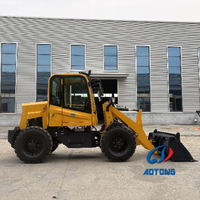 Mini Wheel Loader ZL-910 4WD dengan Kabin, Kapasitas 600kg, Bucket 0.6m³, Mesin Diesel 18.5kW untuk Pertanian & Konstruksi
