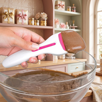 Haut bouton coulissant à une touche outil de pâtisserie gâteau farine pâte Distribution Scoop cuisine cuisson Cupcake pâte Scoop libère