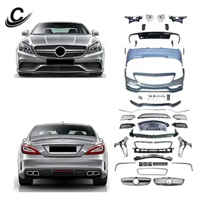 Kit carrosserie pour CLS Class W218 2011-2014 Ancienne mise à niveau vers le nouveau CLS63 2015 PP Matériau Pare-chocs de voiture Accessoires de voiture Pièces de réglage automatique