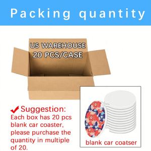 Car <b>Coaster</b> Sublimation Blanks Ceramic <b>White</b> USA WAREHOUSE Wholesale Custom Printed Square 6mm Thick Eco-Friendly 600mm Diameter - Product Image 6
