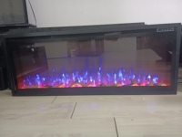 Cheminée personnalisée de haute qualité Décor à la maison Insert Cheminée électrique Chauffage mural Lumière LED Effet flamme Cheminée