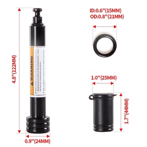 Pasador de Bloqueo para Enganche de Remolque de 3.6 Pulgadas (92mm) de Acero para Receptor de 2 Pulgadas - Product Image 3