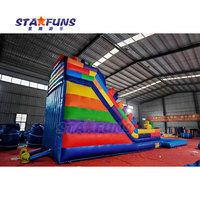 Nouveau design toboggan gonflable commercial personnalisé Blocs de construction gonflables Toboggan pour enfants Jeu de piscine gonflable à louer