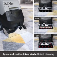 Machine Professionnelle Autoportée de Nettoyage et d'Extraction d'Eau, Laveuse Automatique pour Moquettes et Sols Durs, Aspirateur-Injecteur Extracteur Fixe sur Camion