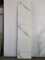 Panneau mural en PVC marbré brillant imperméable, décoration intérieure moderne, ignifuge
