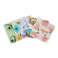 Sacs refermables miniatures imprimés de dessins animés, pochettes de rangement en plastique PET/CPP pour aliments pour bébés, bijoux, bonbons, en-cas, emballages cadeaux