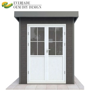 Small Prefab Wholesale Chinese Plastic Wooden Composite Flat Pack Sheds Storage Outdoor Garden Tool wpc Garden Shed