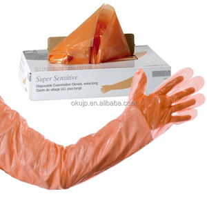 95cm Gants vétérinaire à manches longues, Gants d'obturation vétérinaire Gants de velours Par <span class=keywords><strong>100</strong></span> - Product Image 1