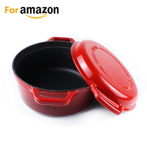 <span class=keywords><strong>Amazon</strong></span> Venta caliente 3.3QT/4.2QT de hierro fundido esmaltado doble Horno Holandés - Product Image 3