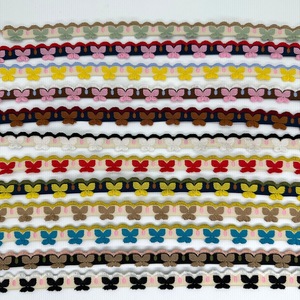 Ruban en dentelle de coton brodé papillon à bord festonné pour vêtements, robes et fournitures de couture – Vente en gros - Product Image 4