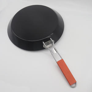 Sartén <span class=keywords><strong>para</strong></span> <span class=keywords><strong>parrilla</strong></span> de fondo plano <span class=keywords><strong>para</strong></span> barbacoa con mango de madera plegable, sartén <span class=keywords><strong>para</strong></span> barbacoa <span class=keywords><strong>para</strong></span> asar verduras, cesta de carne <span class=keywords><strong>para</strong></span> <span class=keywords><strong>parrilla</strong></span> ahumadora - Product Image 6