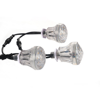Éclairage ponctuel SHIJI pour manèges de fête foraine, 60 mm, éclairage publicitaire RGB 18 LED, lumières à points LED cabochon