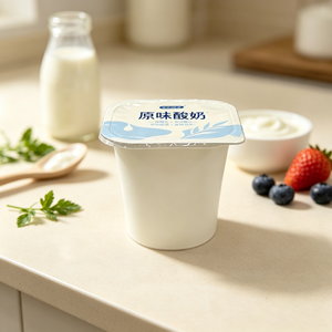 Vasos Cuadrados Reciclables Sulide para Yogur <span class=keywords><strong>de</strong></span> 180 ml, Vasos Desechables <span class=keywords><strong>de</strong></span> Plástico PP Blancos para Yogur para Llevar - Product Image 1