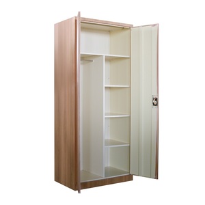 Wood Grain Transfer Cabinets Storage Metal <b>Wardrobe</b> Steel Locker Closet Cabinets China Locker for School Factory - Product Image 1